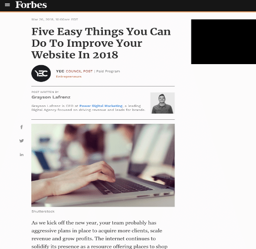 Power Digital’s CEO Shares 5 Easy Ways to Improve your Website